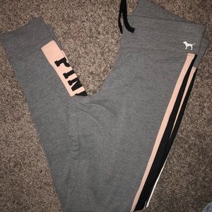PINK fitted yoga pants